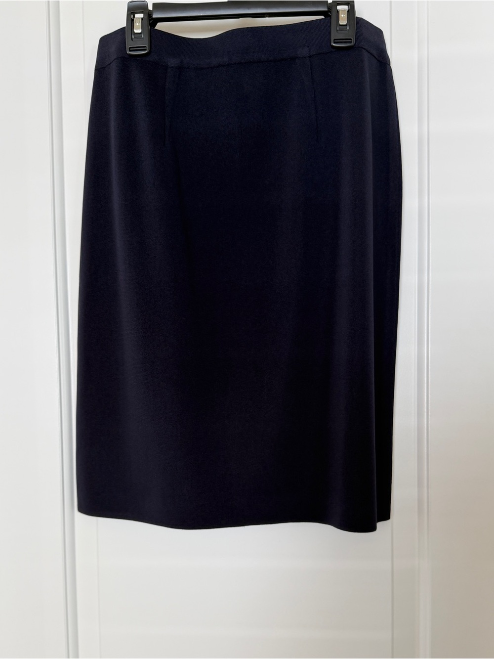 Straight Pull On Skirt by exclusively misook, petite Small, Navy